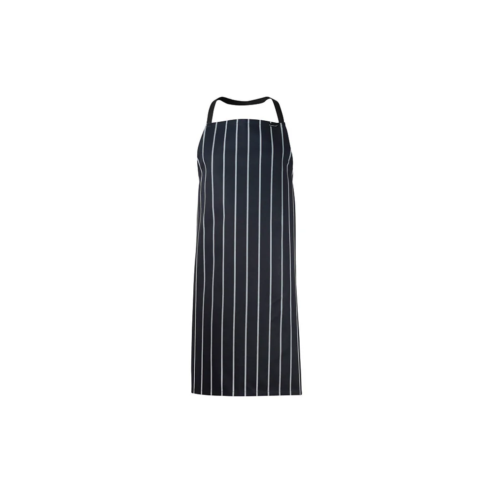 Apron Navy Bib Vertical White Stripe